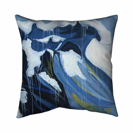 FONDO 26 x 26 in. Wave In Motion-Double Sided Print Indoor Pillow FO2773689